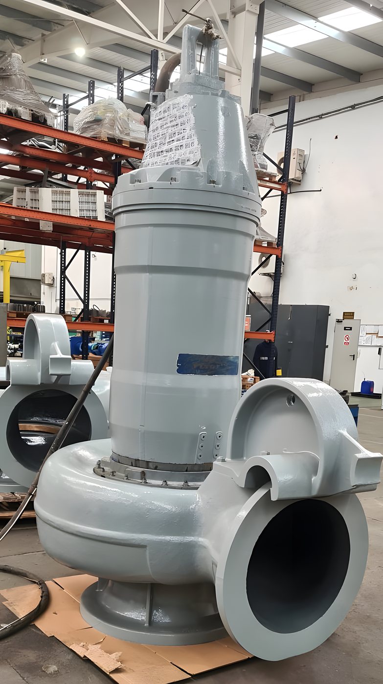 Bomba sumergible Flygt reparada en la fábrica de ANANTA